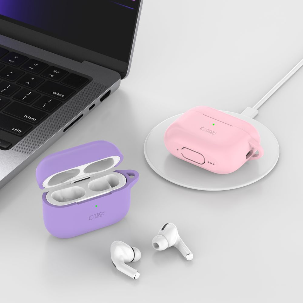 Tech Protect Silikonekrog Til Apple Airpods Pro 1/2 Sort