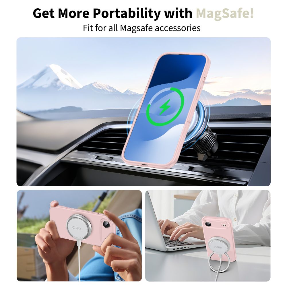 Tech Protect Silikone Magsafe Iphone Air Pink Pearl