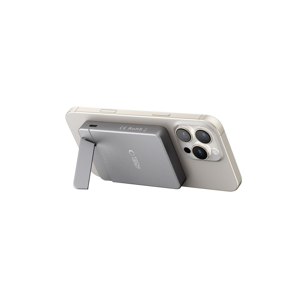 Tech Protect Pb14 Lifemag Magsafe Powerbank 5000 M Ah Spacegrå