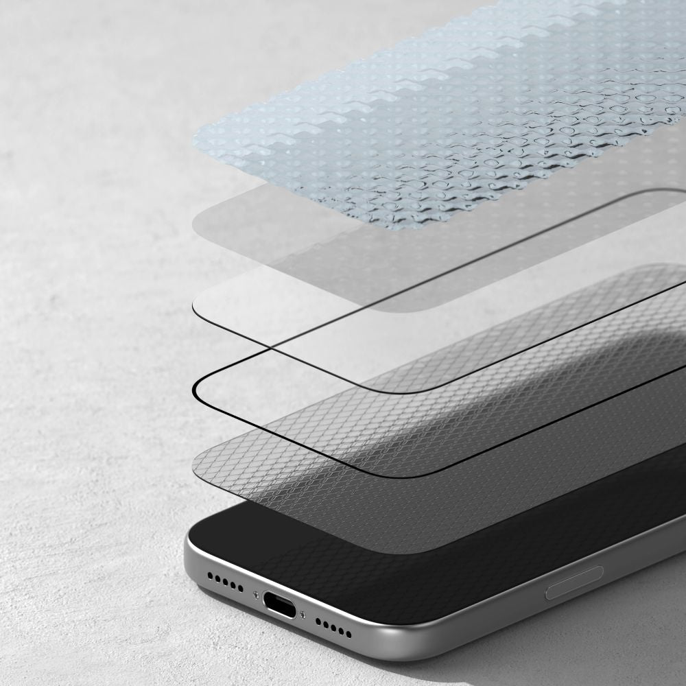 Antireflektivt Glas Antyrefleksyjne Ringke Easy Slide Anti Reflektigt Hærdet Glas Iphone 17 Pro Max / 18 Pro Max Sort