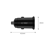 Tech Protect Cc02 2 Ports Biloplader Pd 35 W / Qc3.0 Sort