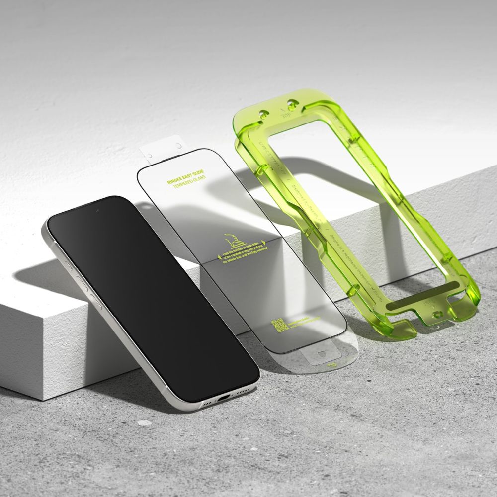 Hærdet Glas Ringke Easy Slide 2 Pack Iphone 17 Sort