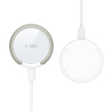 Tech Protect Qi15 W A33 Magnetisk Magsafe Trådløs Opladder Hvid