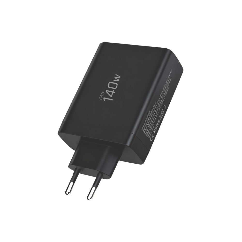 Tech Protect Nc140 W Gan 4 Port Netværksopladder Pd 140 W / Qc3.0 Sort