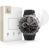 Hærdet Glas Tech Protect Glass Fit+ 2 Pack Amazfit T Rex 3 Pro 48 Mm Clear