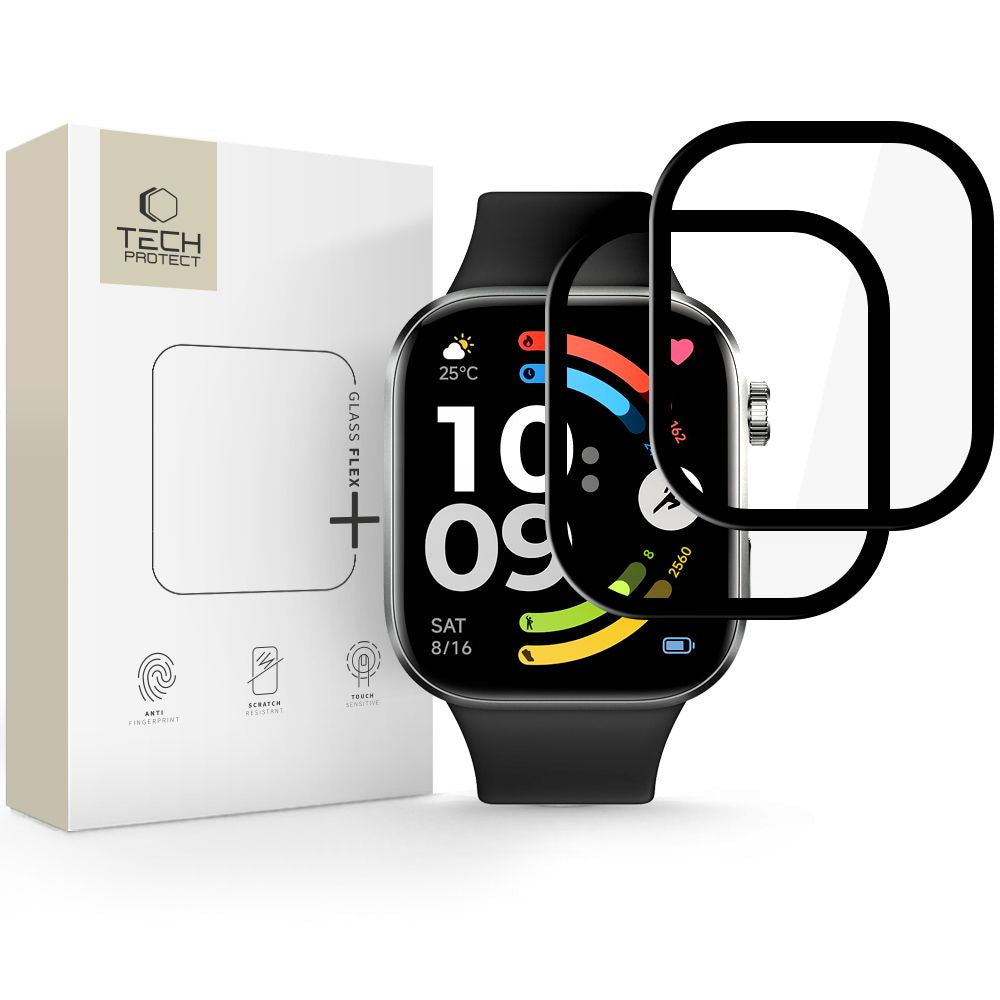 Hybridglas Tech Protect Glass Flex+ 2 Pack Xiaomi Redmi Watch 6 Sort