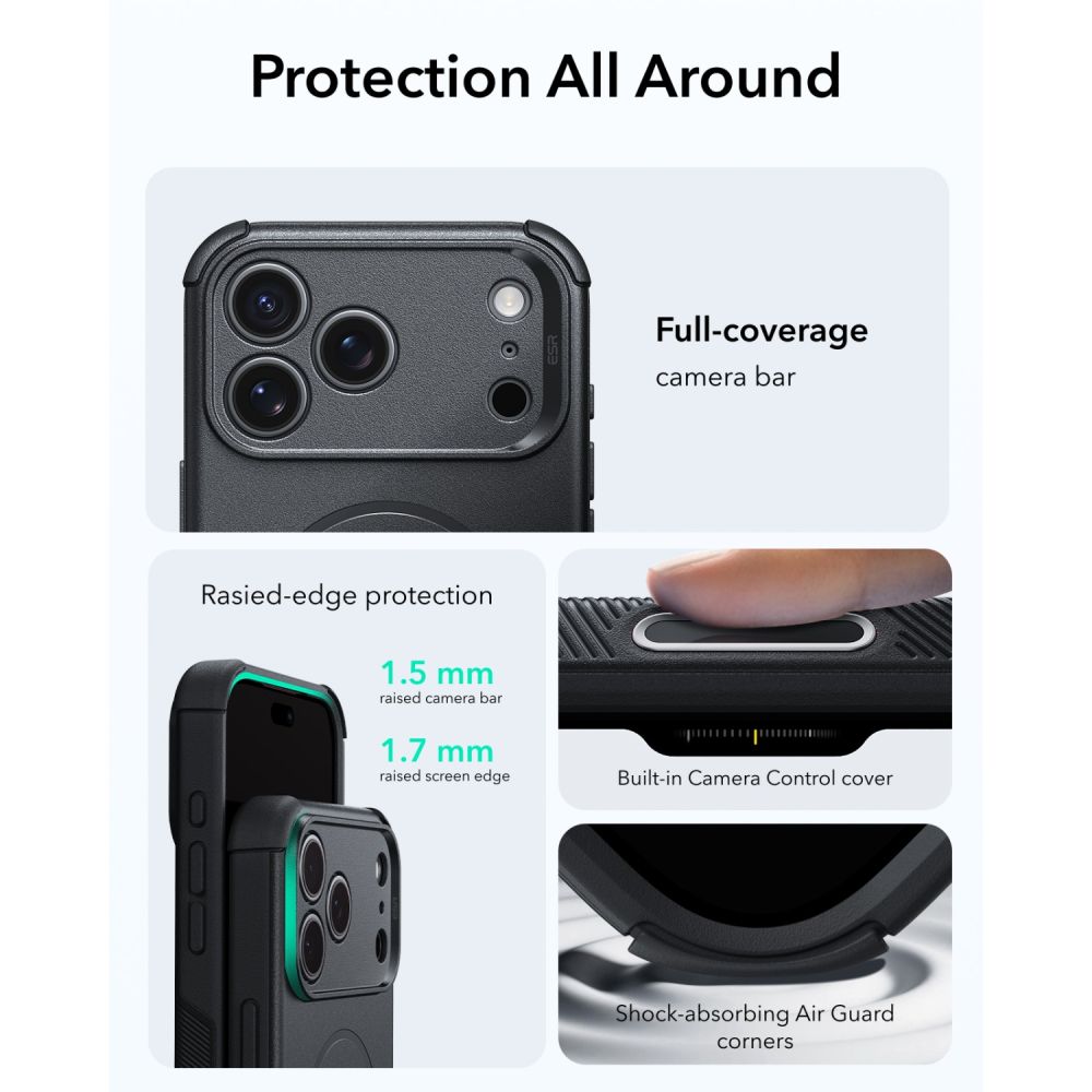Esr Cyber Tough Magsafe Iphone 17 Pro Max / 18 Pro Max Sort