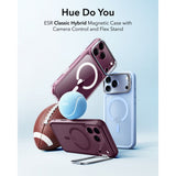 Esr Classic Hybrid Støtte Magsafe Iphone 17 Pro Max / 18 Pro Max Frosted Deep Burgundy