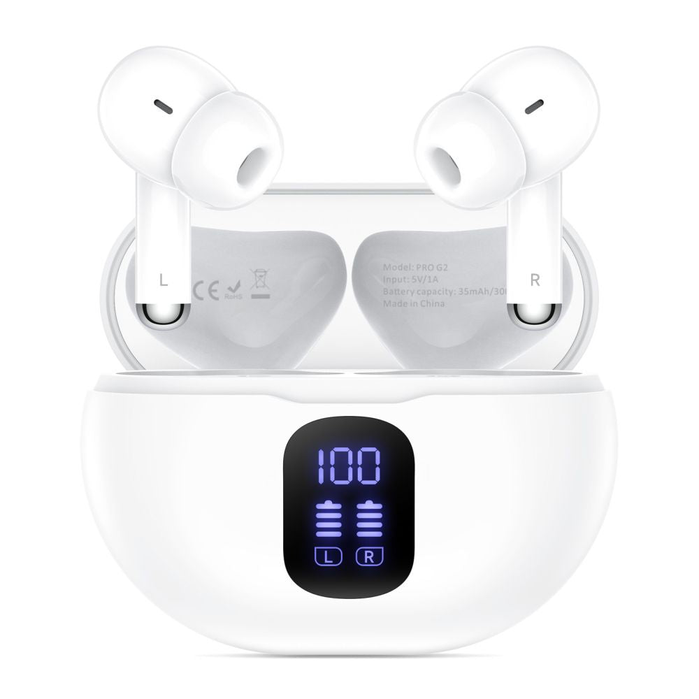 Tech Protect Ultraboost Tws Høretelefon Pro G2 Hvid