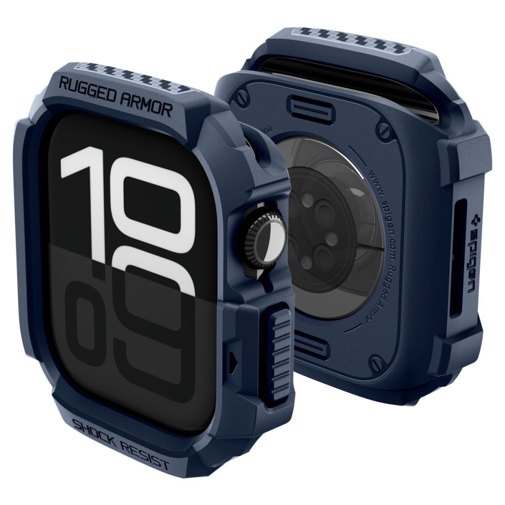 Spigen Rugged Armor V2 Apple Watch 10/11 (42 Mm) Marineblå