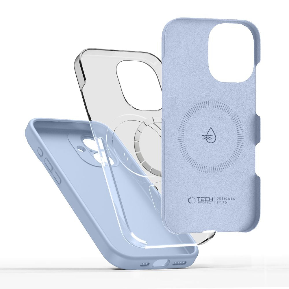 Tech Protect Silikone Magsafe Iphone 17 Mist Blå