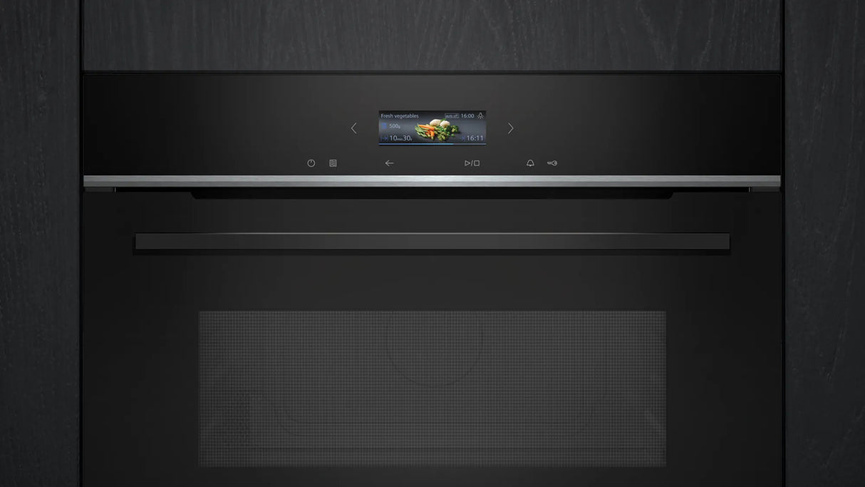 Siemens iQ700 CE732GXB1 mikrobølgeovn Sort Solo mikroovn Indbygget 36 L 1000 W