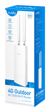 Cudy LT500 trådløs router Hurtigt ethernet Dual-band (2,4 GHz / 5 GHz) 4G Hvid
