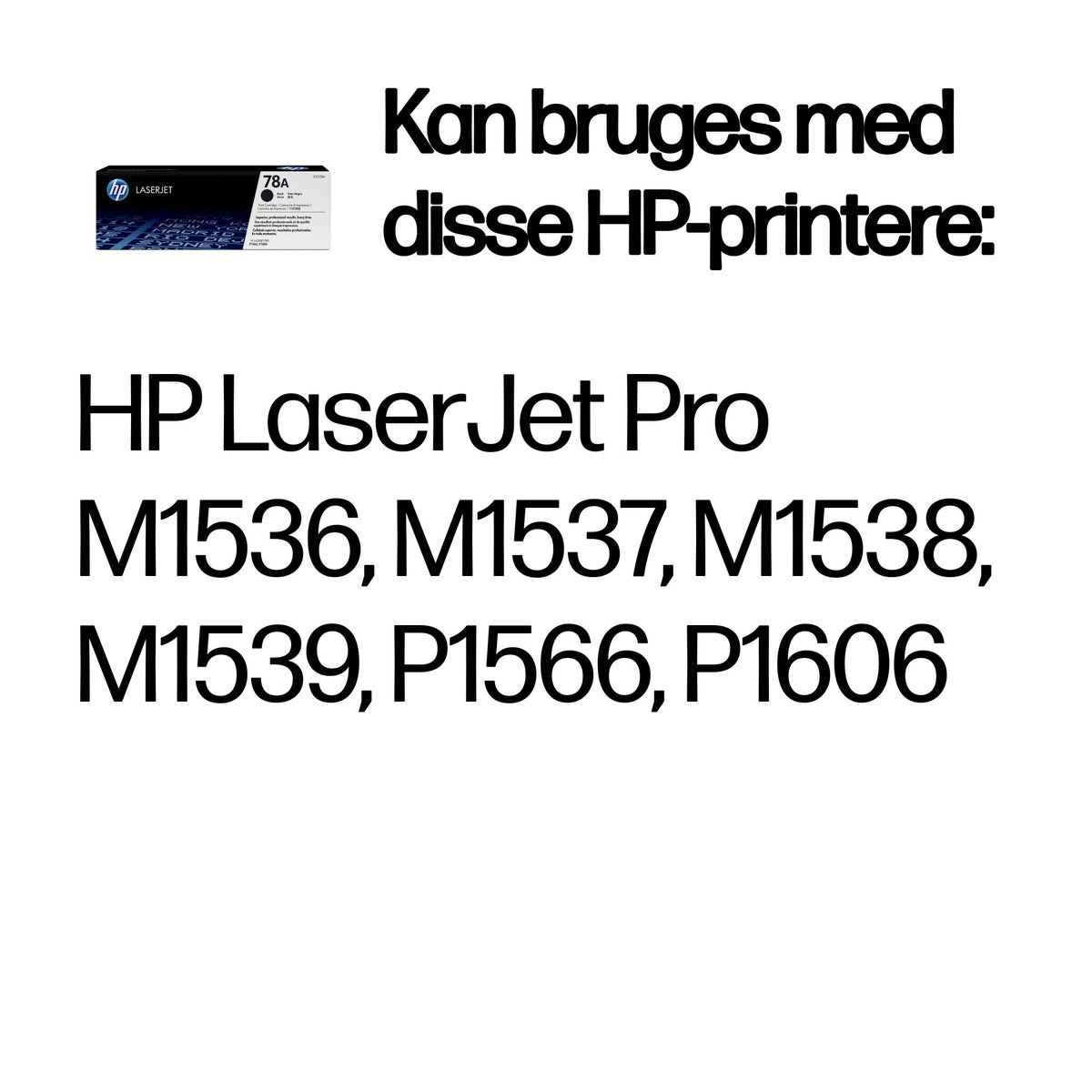 HP 78A Sort 2100 sider Toner CE278A