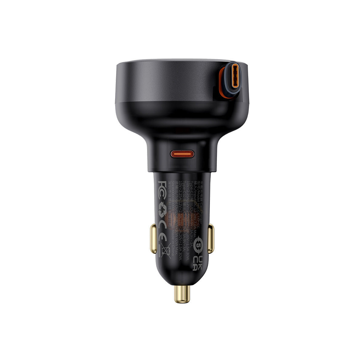 Baseus C00057802111-01 oplader til mobil enhed Universel Sort Cigartænder Automatisk