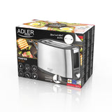 Adler AD 3214 brødrister 7 2 skive(r) 900 W Sølv
