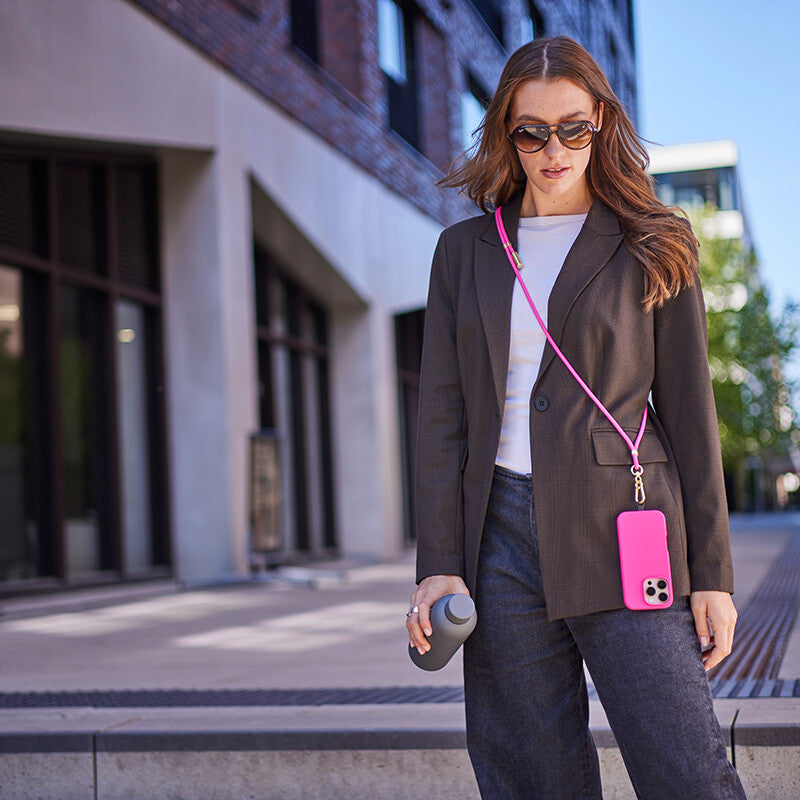 Intenso Handykette als Lade- + Datenkabel USB-C bis 1,65m neon pink USB-kabel USB C Lyserød