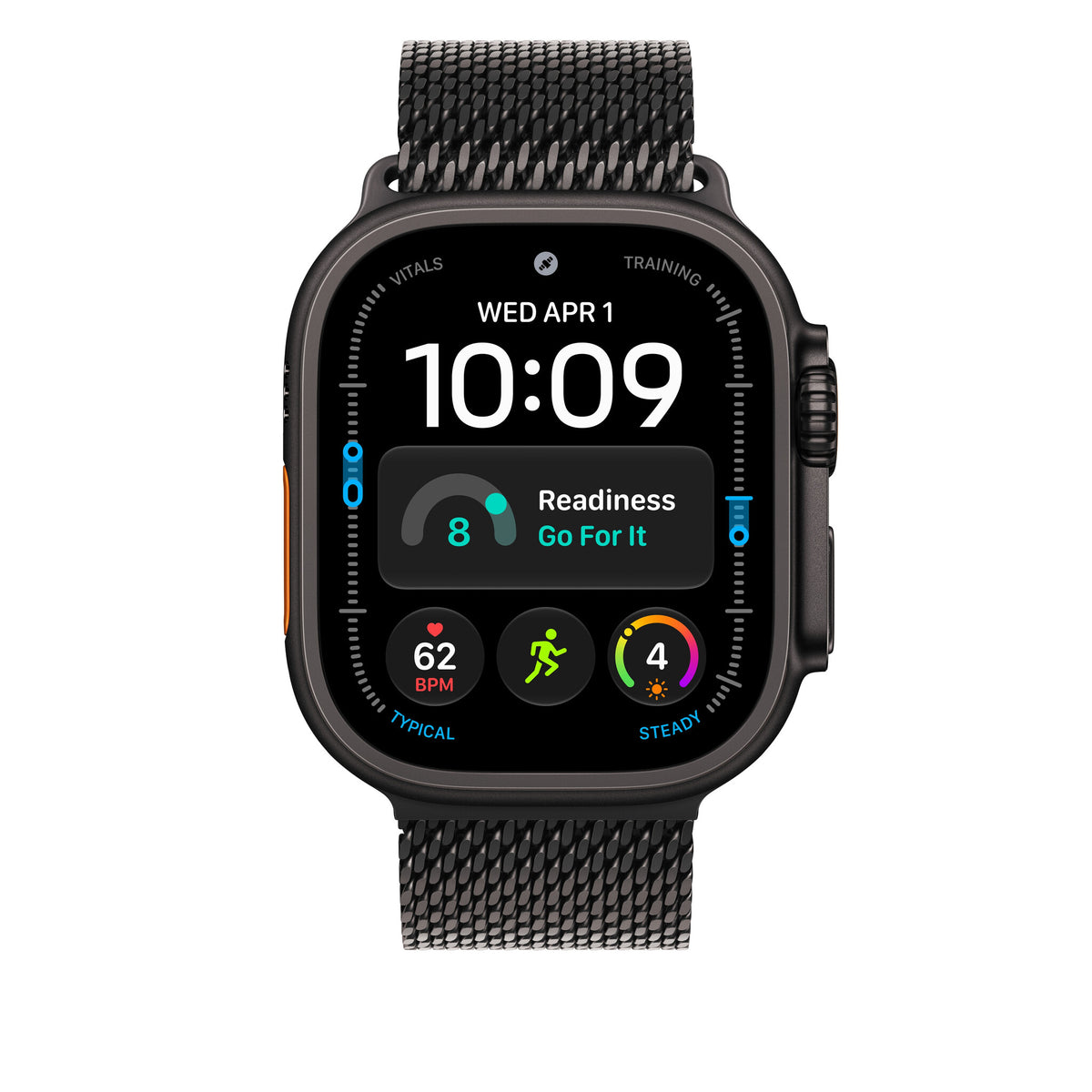 Apple Milanorem i sort titanium, 49 mm - medium