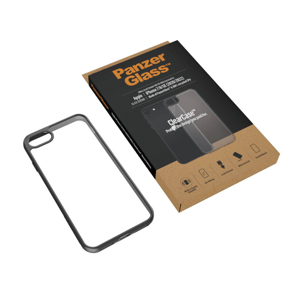 PanzerGlass ® ClearCase iPhone 8 | 7 | SE (2020/2022) | Sort