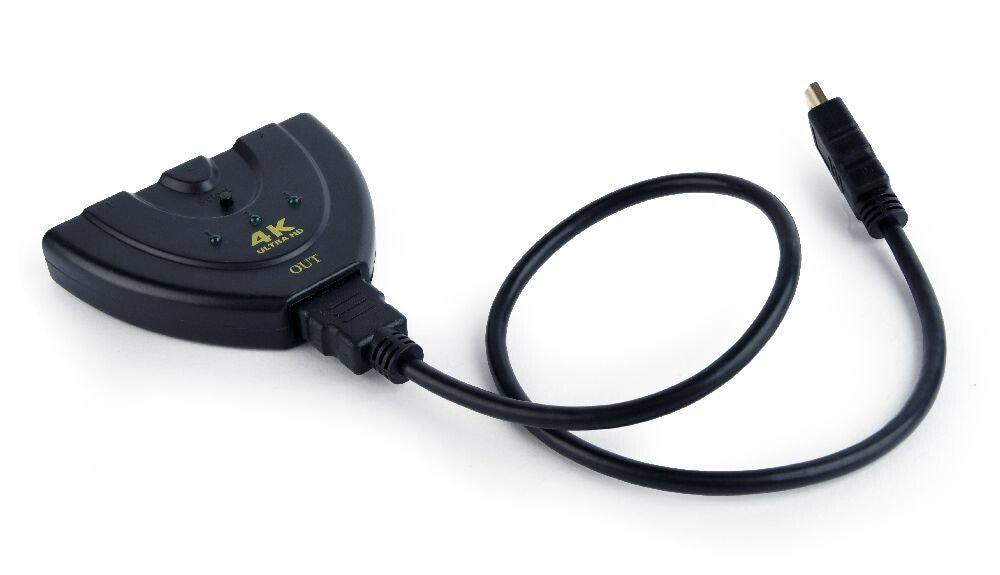 Gembird DSW-HDMI-35 interface hub Sort
