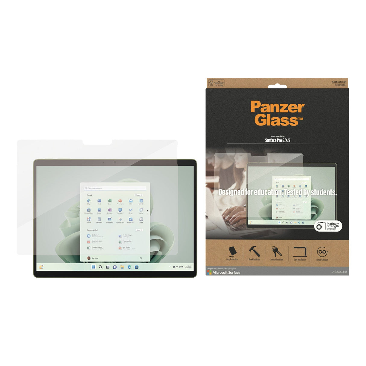 PanzerGlass 6262 tabletskærmbeskytter Klar skærmbeskytter Microsoft 1 stk