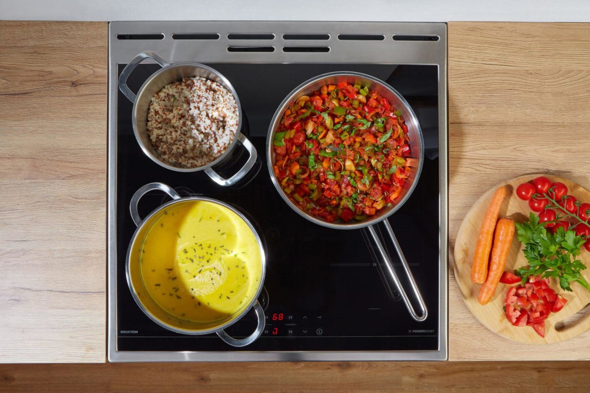 Gorenje GEIT5C60WPG Freestanding cooker Electric Zone induction hob White