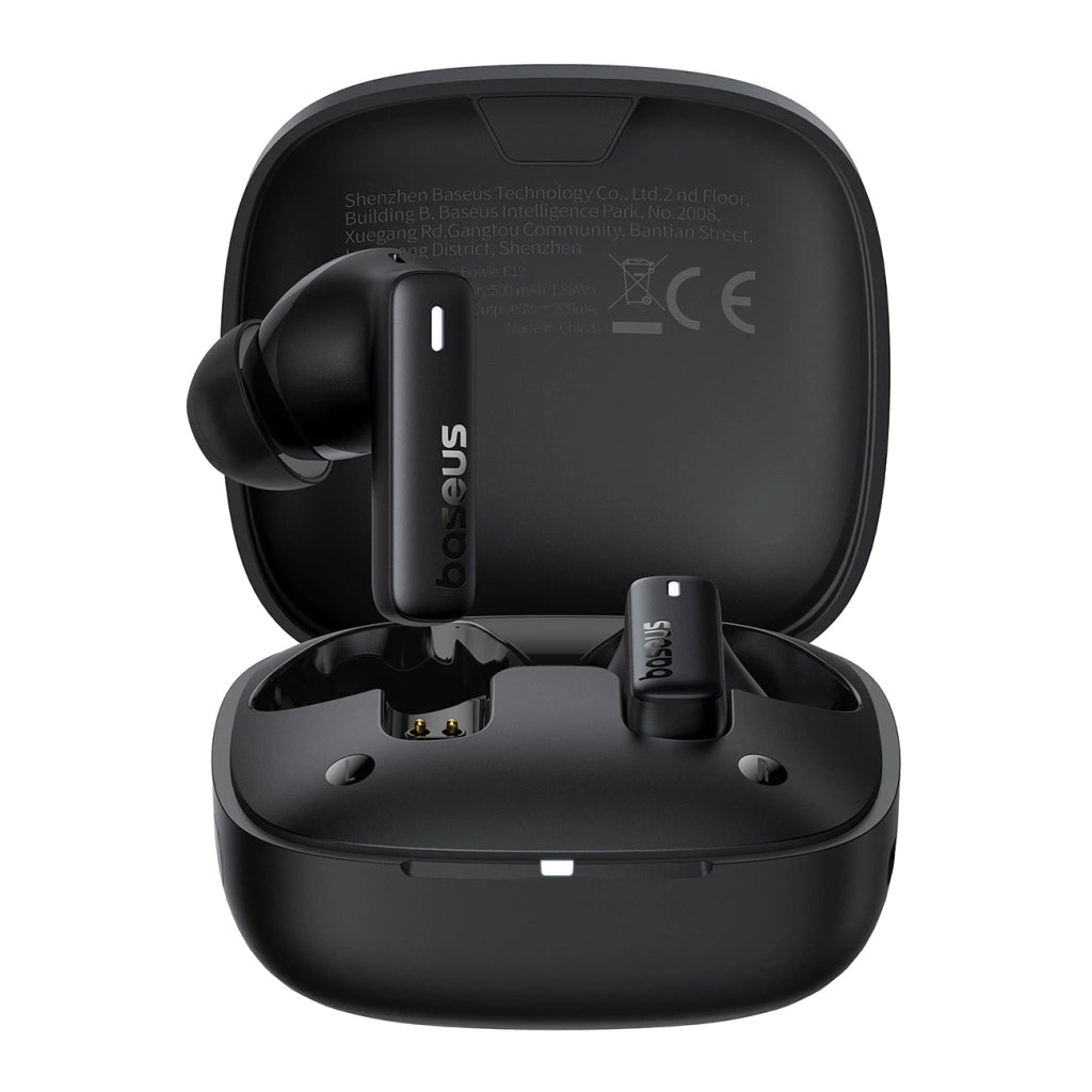 Baseus Bowie E19 Headset True Wireless Stereo (TWS) I ørerne Opkald/musik USB Type-C Bluetooth Sort