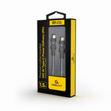 Gembird CC-USB2B-CMCM100-1.5M USB-kabel USB 2.0 1,5 m USB C 0,48 Gbit/sek. 100 W Grå