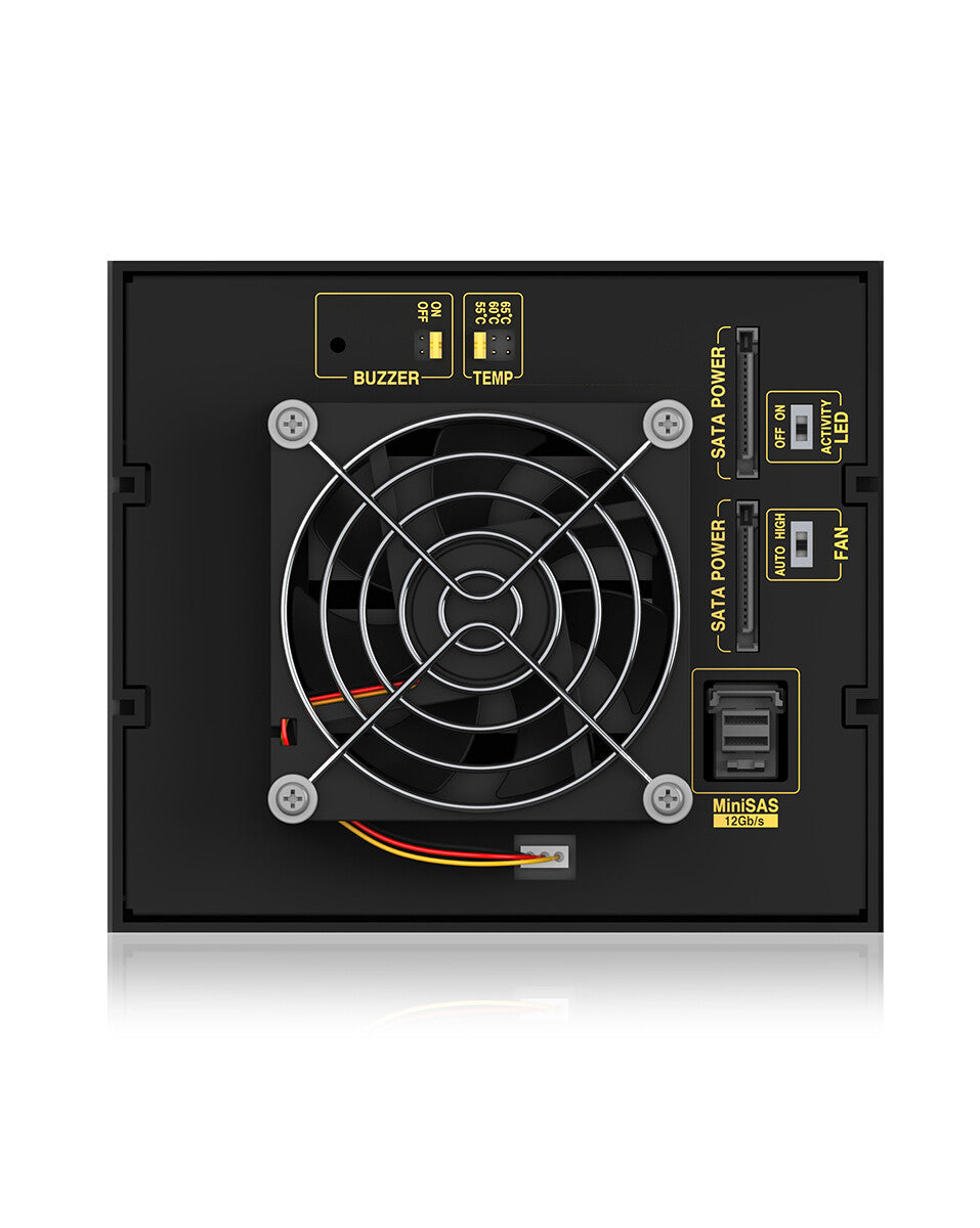 ICY BOX IB-574SSK-12G 8.89 cm (3.5") Backplane Black