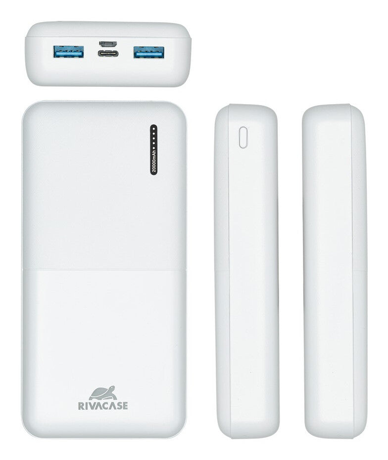 Rivacase VA2572 Lithium polymer (LiPo) 20000 mAh Hvid