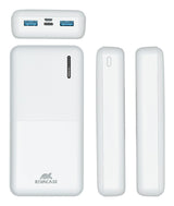 Rivacase VA2572 Lithium polymer (LiPo) 20000 mAh Hvid