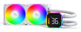 Montech HyperFlow Digital 240 Processor Alt-i-en væskekøler 12 cm Hvid 1 stk