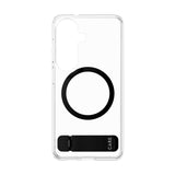 CARE by PanzerGlass Urban Explorer Case Transparent w. Black Kickstand & Qi Samsung Galaxy S26