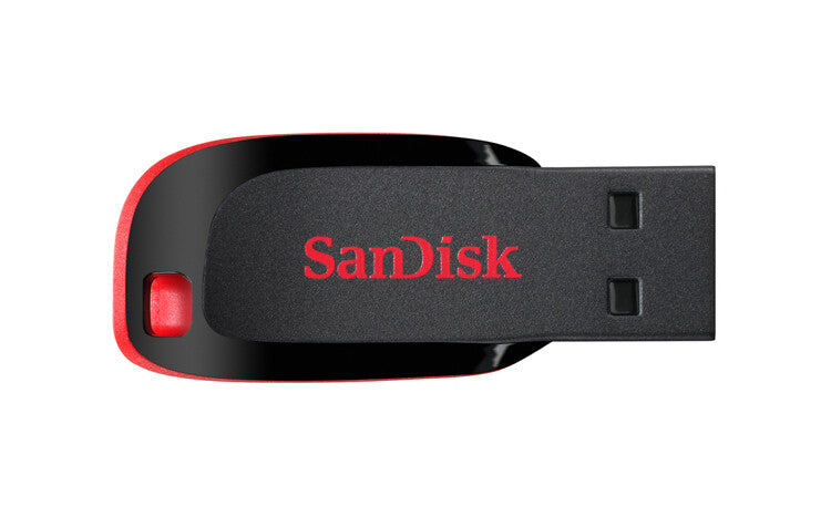 SanDisk Cruzer Blade USB-nøgle 128 GB USB Type-A 2.0 Sort, Rød