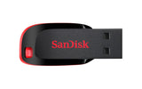 SanDisk Cruzer Blade USB-nøgle 128 GB USB Type-A 2.0 Sort, Rød