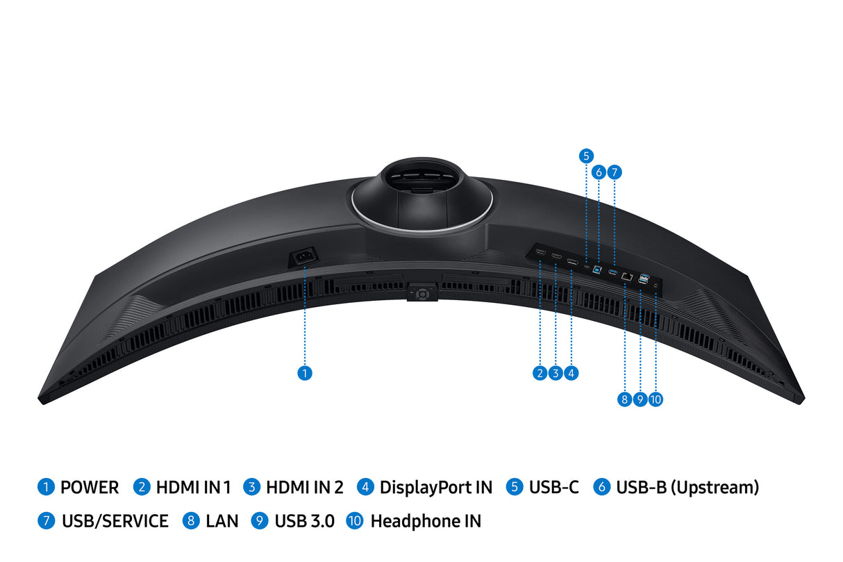 Samsung S95UC computerskærm 124,5 cm (49") 5120 x 1440 pixel Dual QHD LCD Sort
