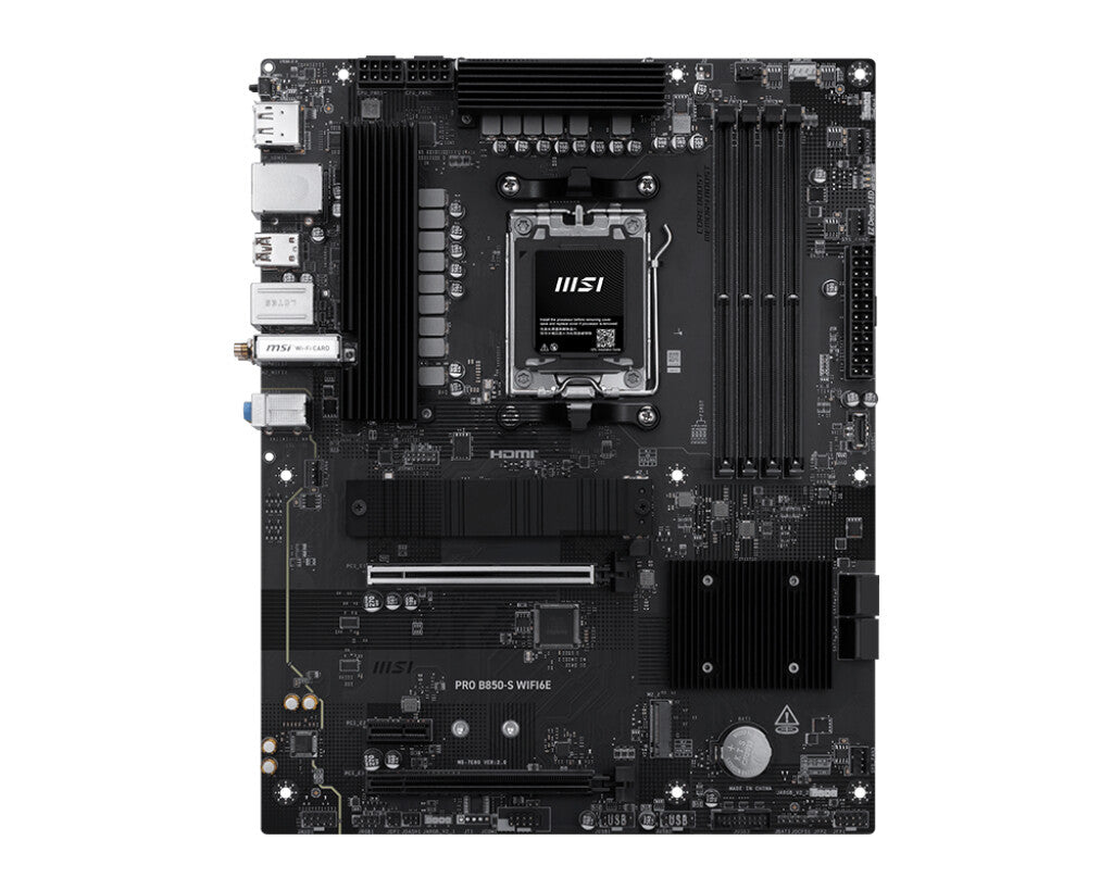 MSI PRO B850-S WIFI6E bundkort AMD B850 Sokkel AM5 ATX