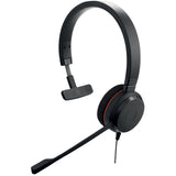 Jabra Evolve 20 MS mono Kablet Høretelefoner Sort