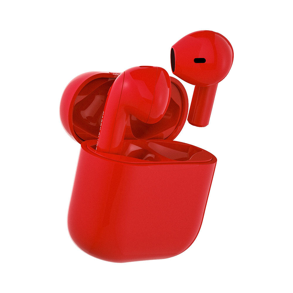 Happy Plugs JOY Hovedtelefoner True Wireless Stereo (TWS) I ørerne Opkald/Musik/Sport/Hverdag Bluetooth Rød
