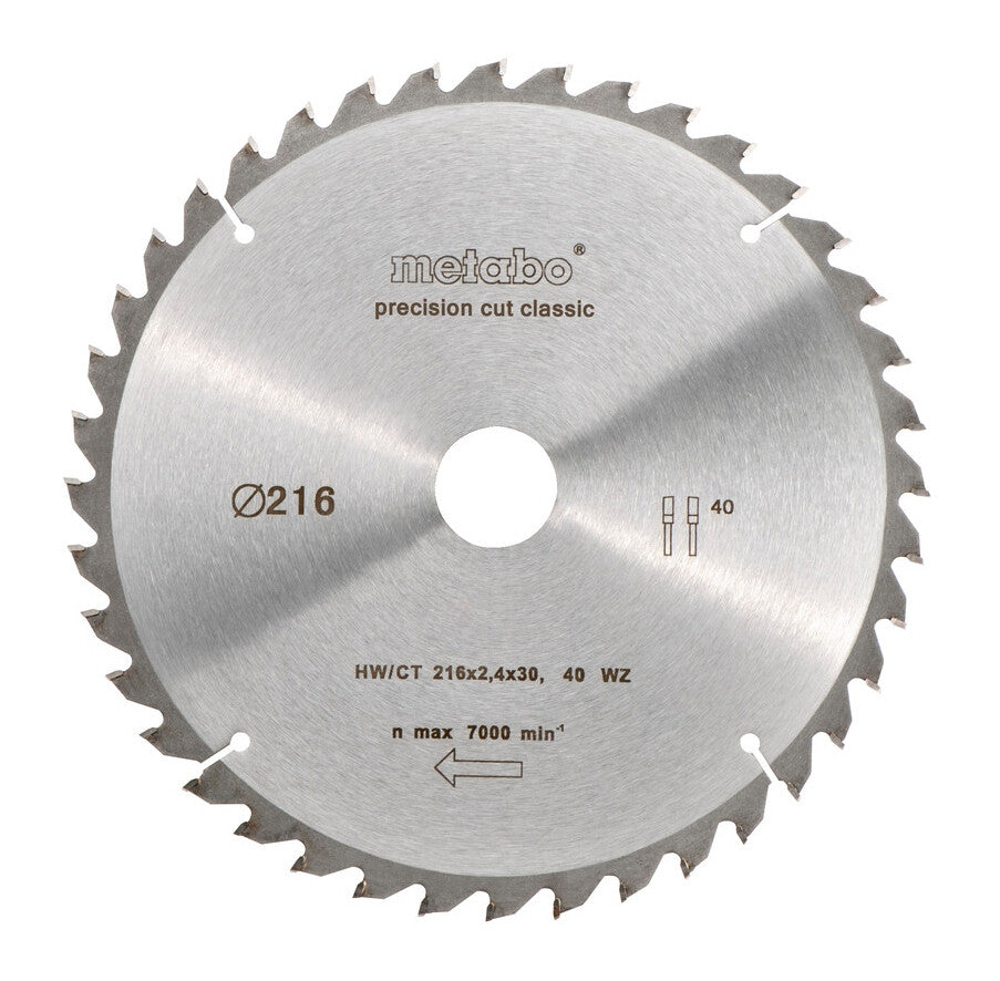 Metabo Classic Precision Cut Wood Rundsavsklinge Rundsav Geringssav