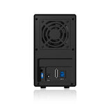 ICY BOX IB-RD3620SU3 disk array 0 TB Desktop Black