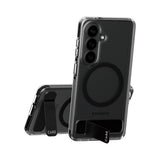 CARE by PanzerGlass Urban Explorer Case Transparent w. Black Kickstand & Qi Samsung Galaxy S26