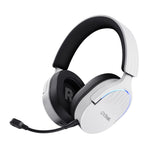 Trust GXT 491W FAYZO Headset Kabel & trådløs Spil USB Type-C Bluetooth Sort, Hvid