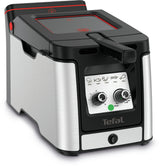 Tefal Clear Duo FR600D Enkelt 0,65 L Enkeltstående 2000 W Frituregryde Sort, Rustfrit stål