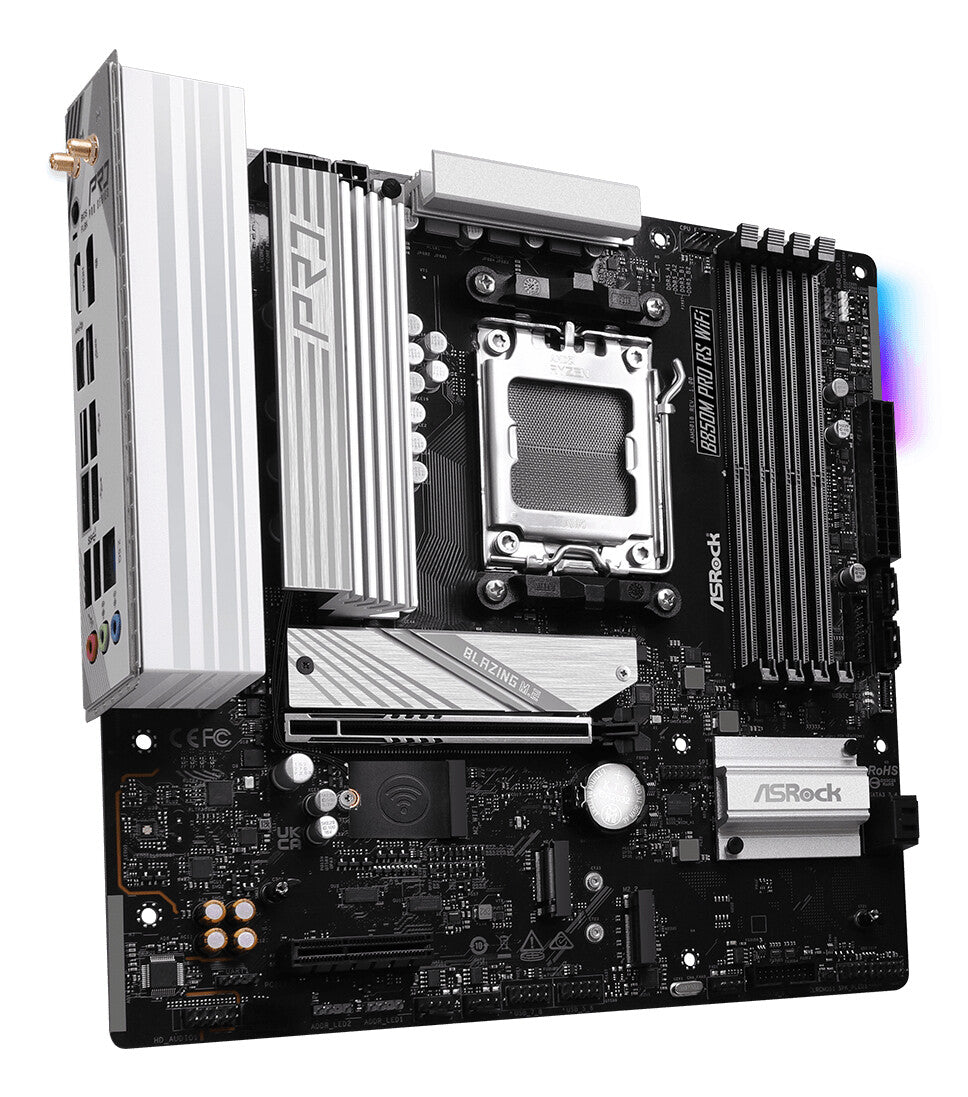 Asrock B850M Pro RS WiFi AMD B850 Sokkel AM5 micro ATX