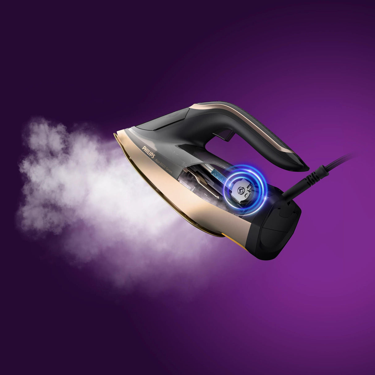 Philips DST8041/80 strygejern Dampstrygejern SteamGlide Elite-strygesål 3000 W Sort