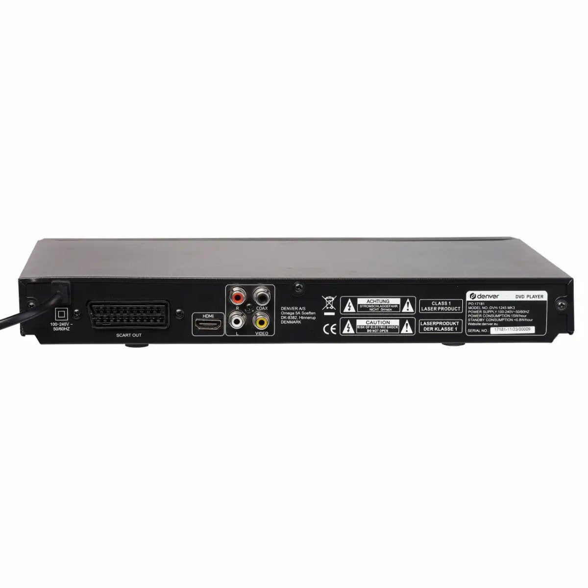 Denver DVH-1245MK3 DVD afspiller