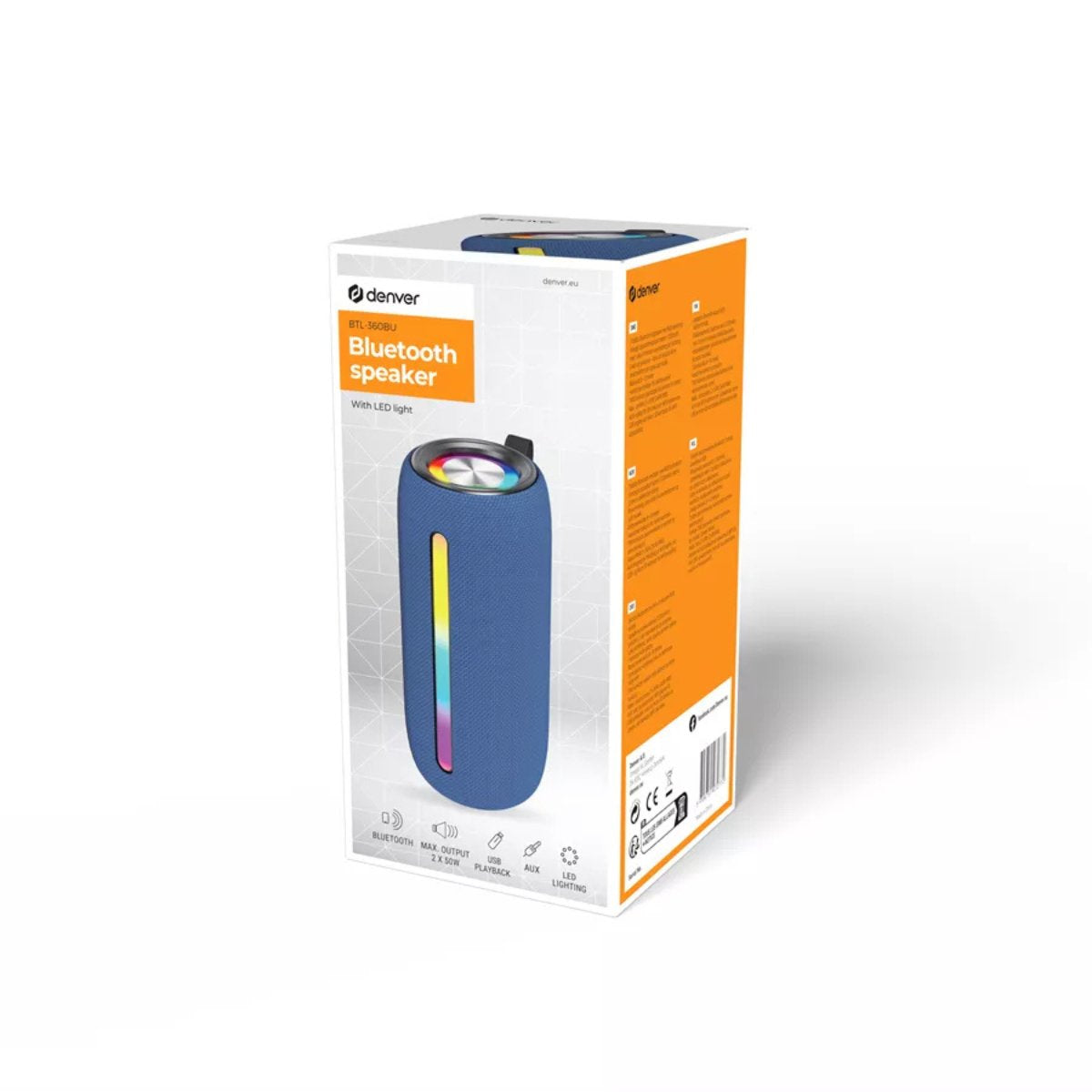 Denver BTL-360BU Bluetooth Højttaler blå