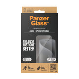 PanzerGlass ® Skærmbeskyttelse iPhone 15 Pro Max | Ultra-Wide Fit m. EasyAligner