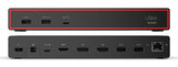 Lenovo ThinkPad USB4 Smart Dock 5500 with 135W Adapter Ledningsført Sort